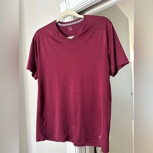 Men's Gap Fit Maroon V-Neck Shirt